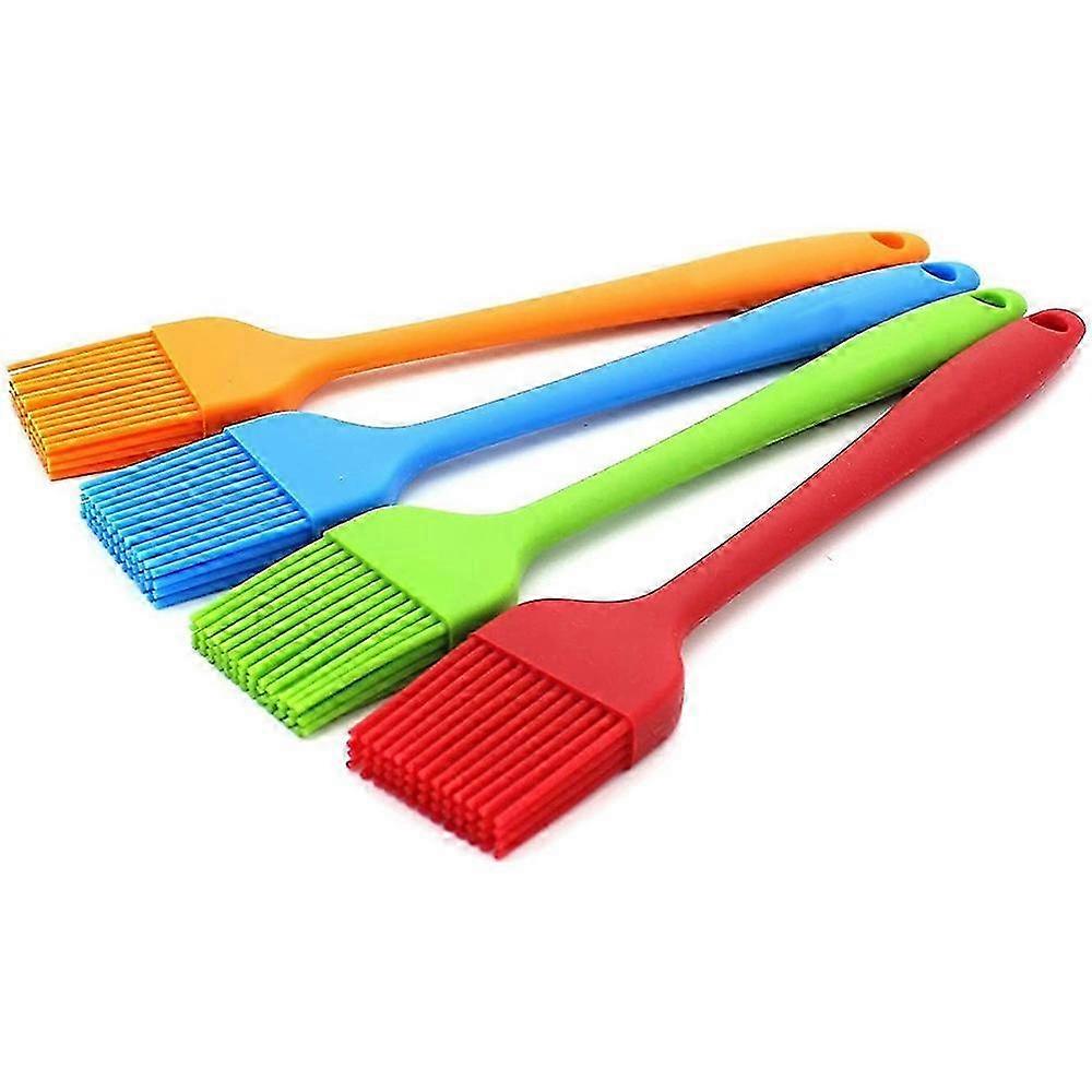4er-Pack Gebäckbürsten-Set, Pinsel, hitzebeständiges Silikon-Kochbürsten-Set