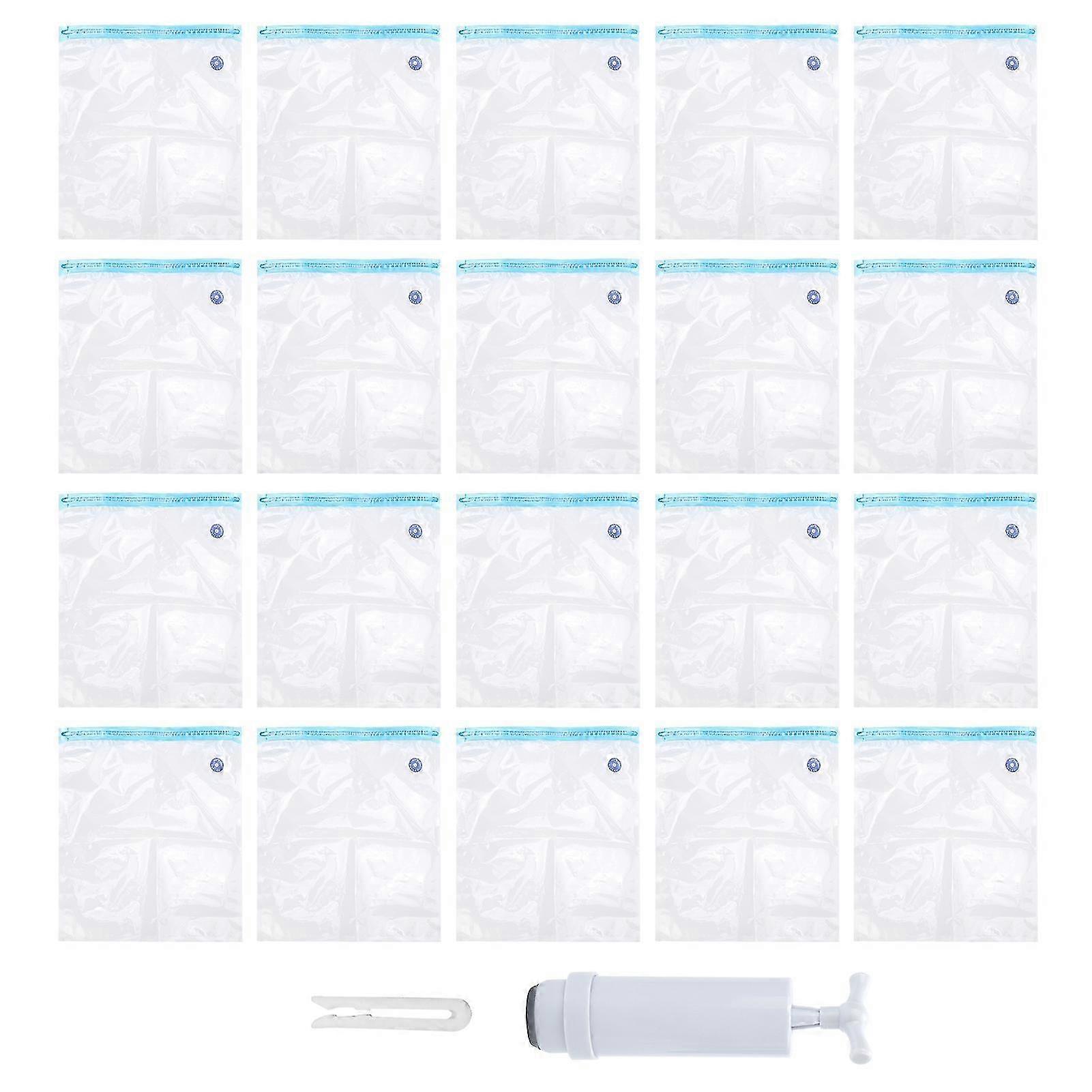 20Pcs Vacuum Sealing Bags for 3D Printer Filament with 1Pc Air Pump Extractor