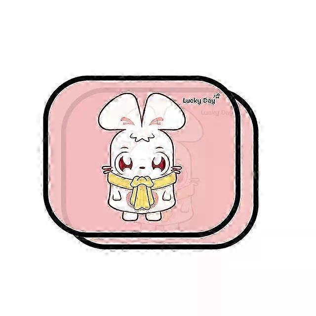 Car Window Curtains Shade Baffle Sun Insulation Protection with Cartoon Design for UV Coverage