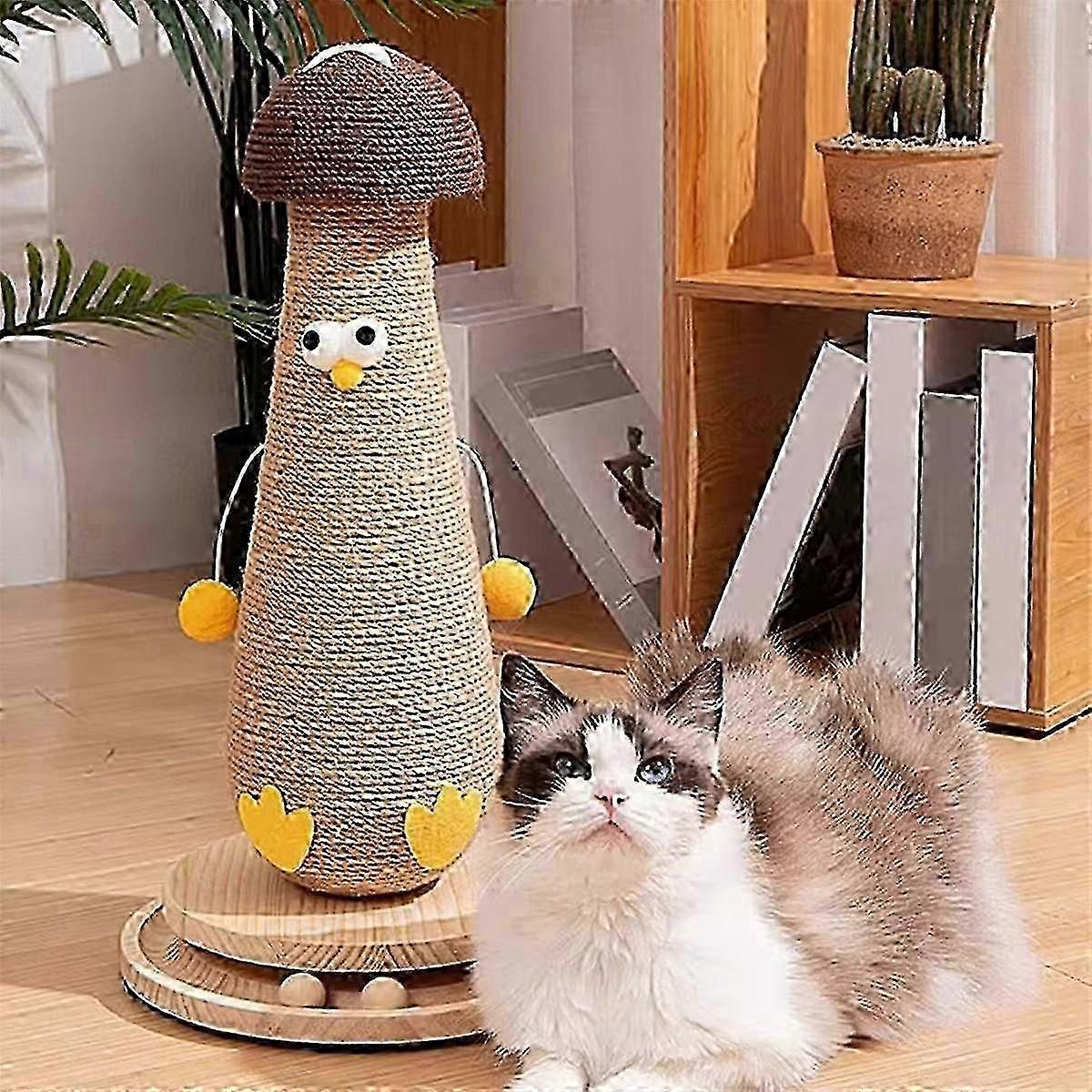 Sisal Scratching Post Mushroom Protection Furniture for Cats Itching Facilities Cat Trees Toy Accessory
