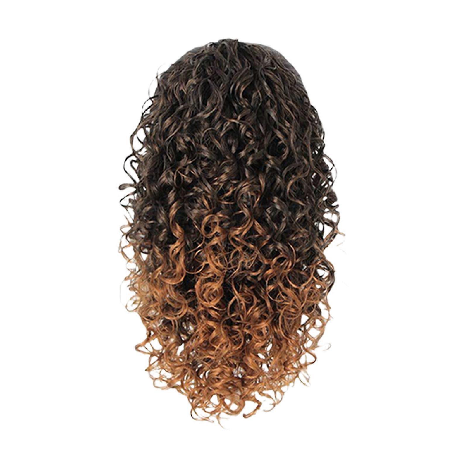 Draw String Curly Ponytail Wigs 14Inch Synthetic Fiber Heat Resistant Hair Extension For Party Quick Hair Styling T30