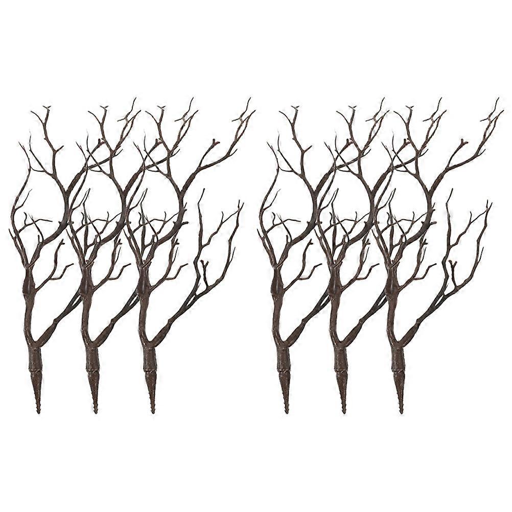 6pcs Plastic Artificial Branches for Halloween & Christmas Decor – Faux Twigs for Vases, Table & Home Decoration – Easy Care & Reliable Design
