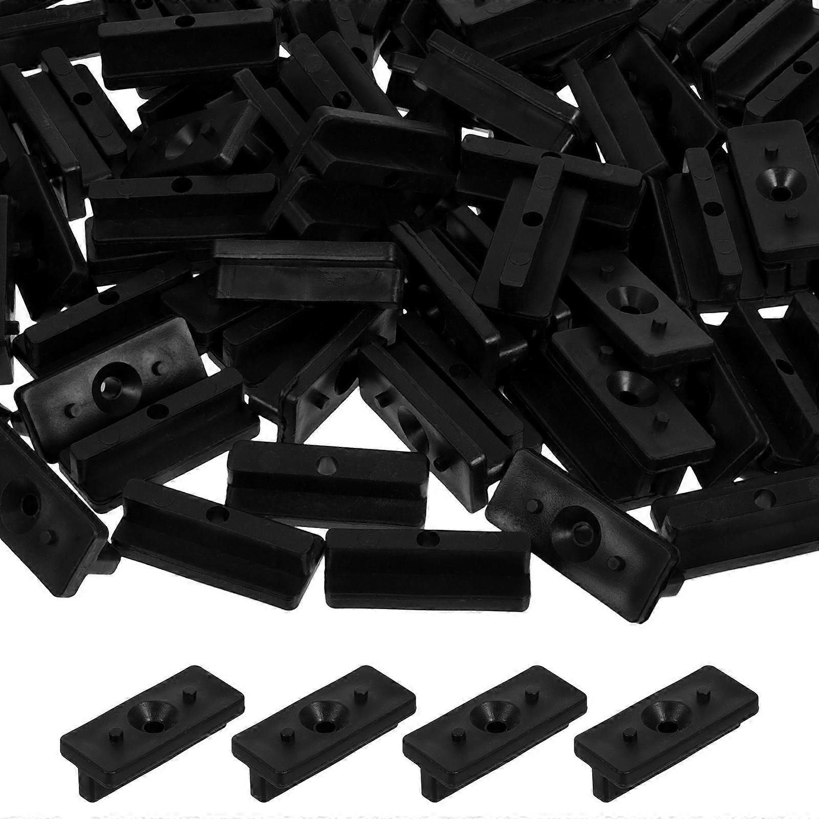 100pcs Composite Decking Clips Narrow Gap Fasteners PE Material Secure Installation User Friendly Design for Deck Boards