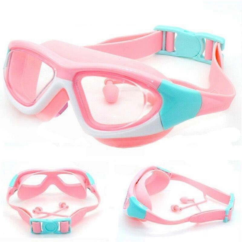 High-definition Swimming Goggles For Boys And Girls Anti-fog Swimming Goggles Large-frame Goggles Comfortable Silic