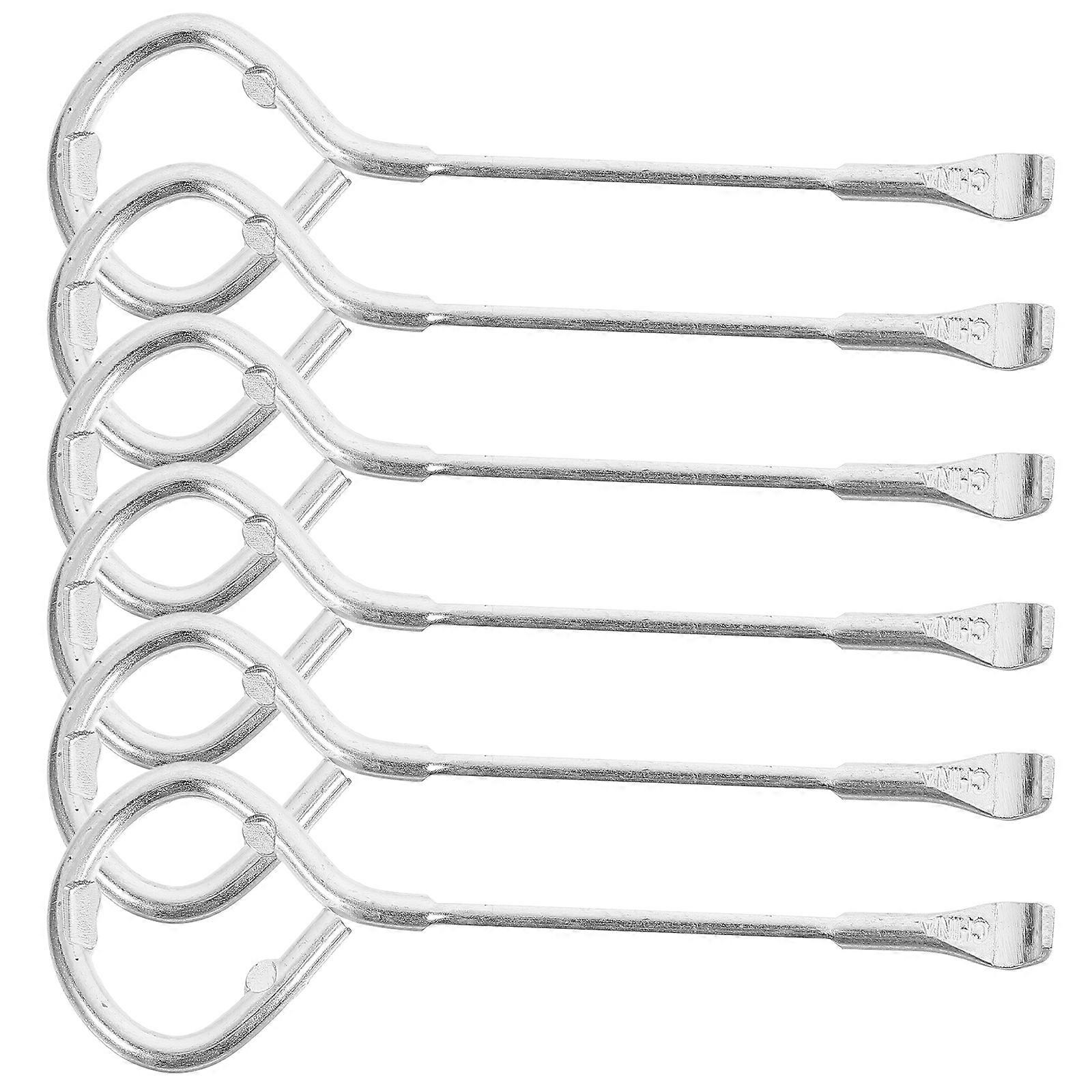 Paint Opener Tool For Workshop Use Silver 11.40X3.60X0.60CM Paint Opening 6Set