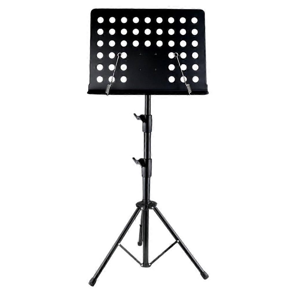 Portable Music Stand, Foldable Heavy-Duty Adjustable Music Stand for Guitar, Violin, Erhu, Guzheng, Black