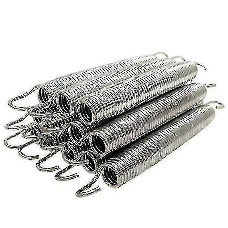 12Pack 6.5Inch Trampoline Spring Steel Replacement Kit for Extra Bounce Trampoline Accessories Silv js