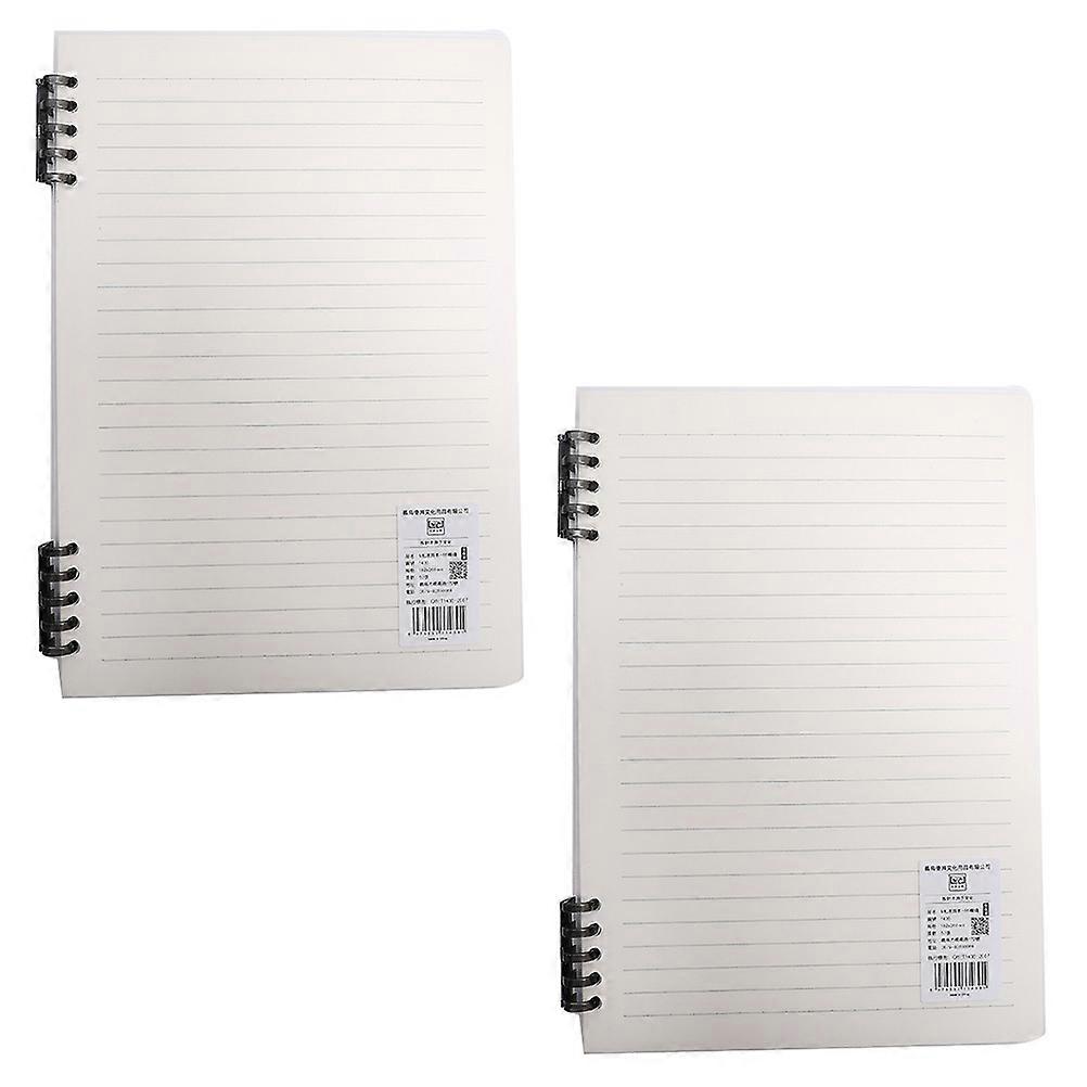 Lined Notepad Reinforced Loose Leaf Paper Gifting Students 21x14.5cm 2Set