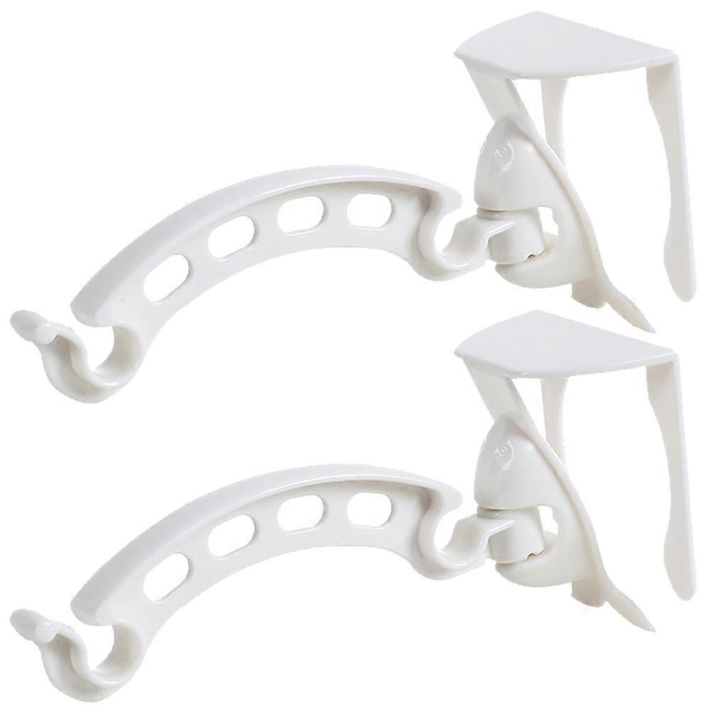 Garbage Bag Holder Rack Kitchen Trash Bag Stand Space-saving Odor Prevention White 15.3X5.8X7.2CM Foldable Wall-mounted 2Pcs