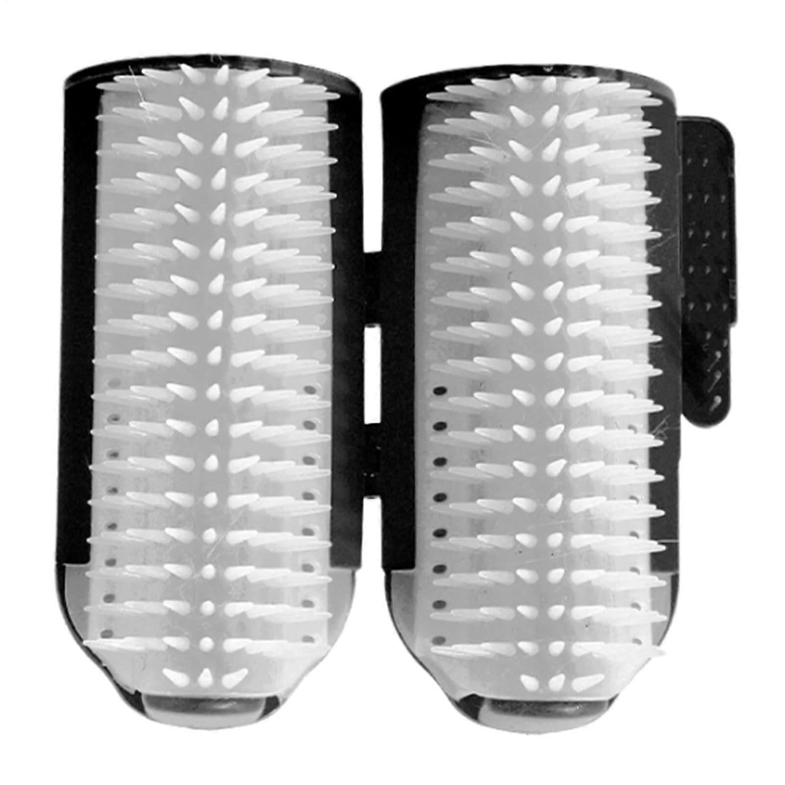 Cat Corner Scratch Wall Brush for Cats | Soft Cat Massager with Catnip for Long and Short Hair - Black Pet Wall Desk Tool