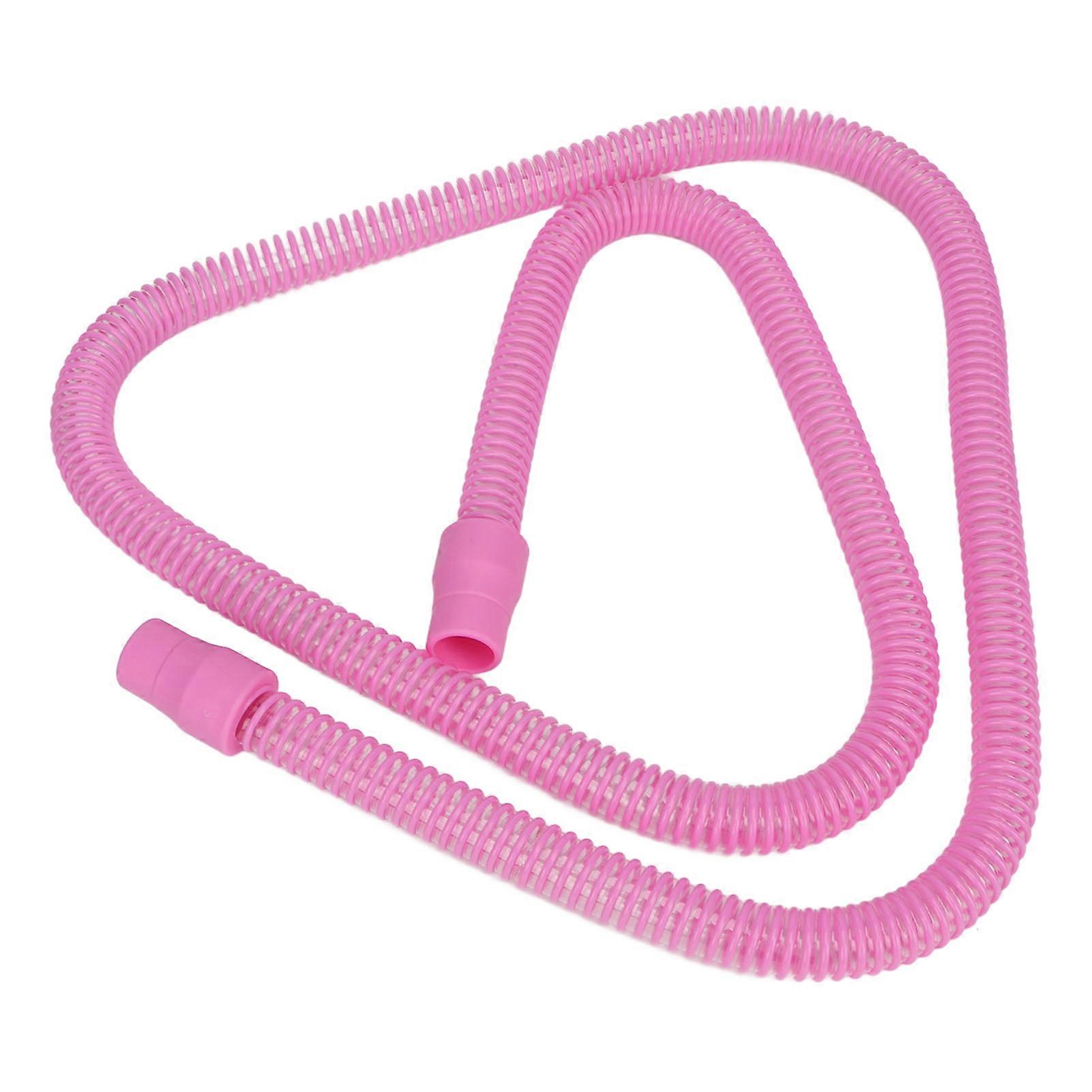 Breathing Machine Tube Replacement Assembly Breathing Machine Soft Tube with Rubber Connectors Pink