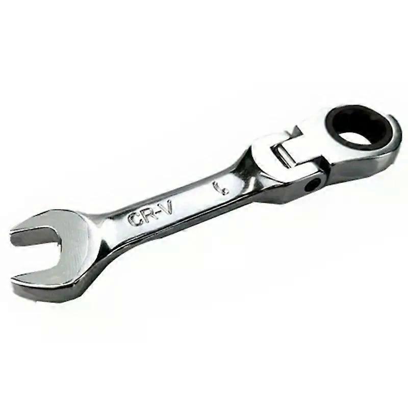 Flexible Head Ratchet Wrench 72Tooth Short Handle Hand Combination Wrench Spanner for Automotive and Fixing M89B