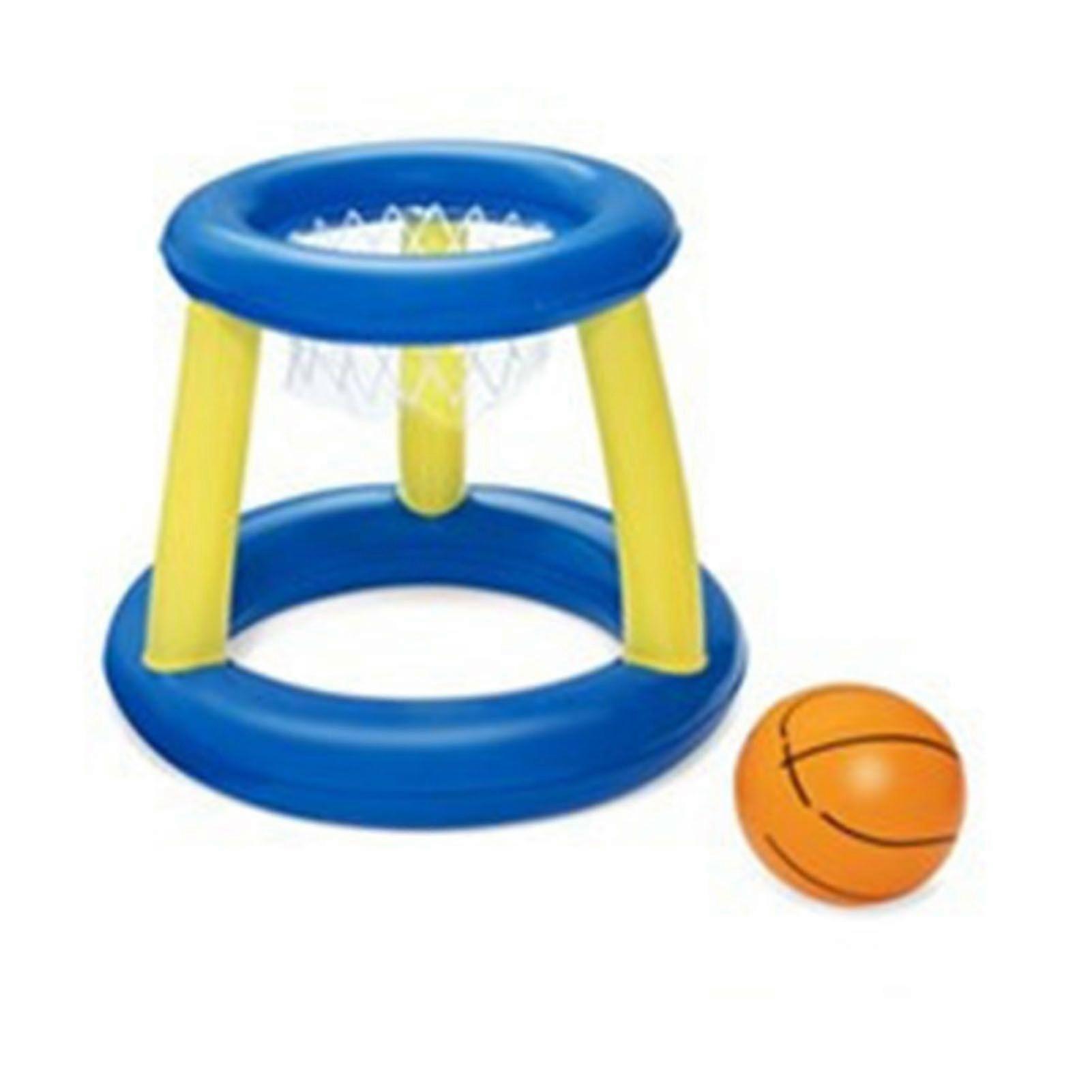 Inflatable Pool Volleyball Set with Volleyball Net Hoops Thickened Safe Portable Inflatable Pool Games Set 52418