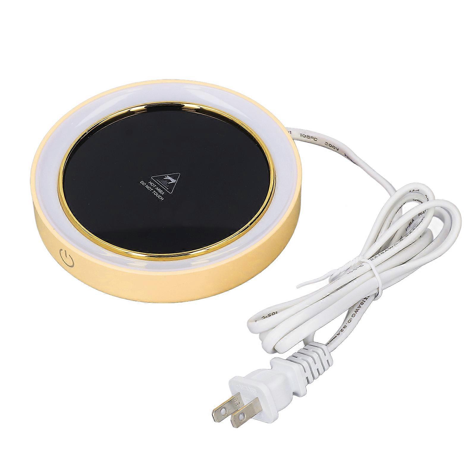 Electric Cup Warmer Constant Temperature 2 Modes LED Light Desk Cup Warmer for Office Cafe Home AC ‑