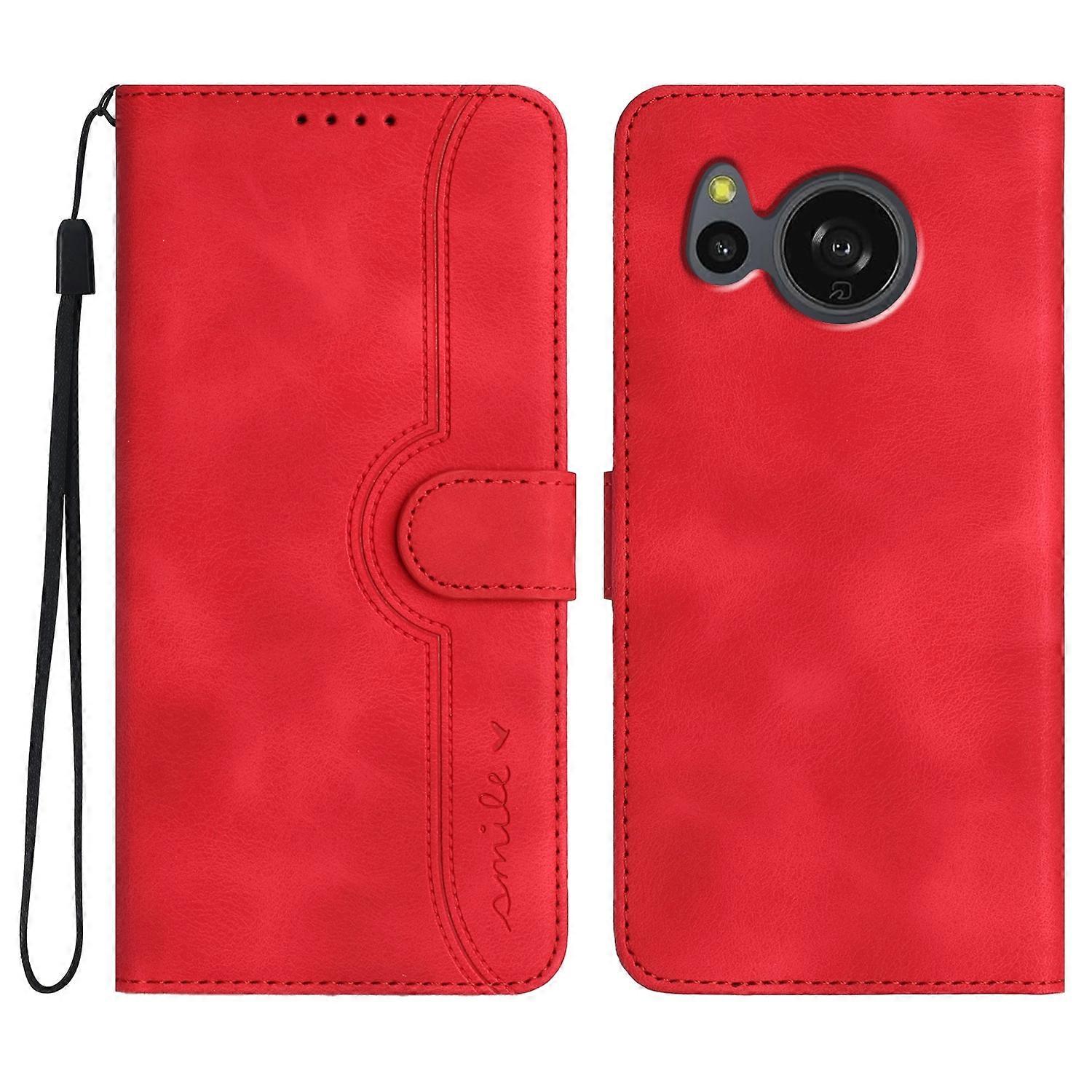 Heart Pattern Skin Feel Leather Phone Case