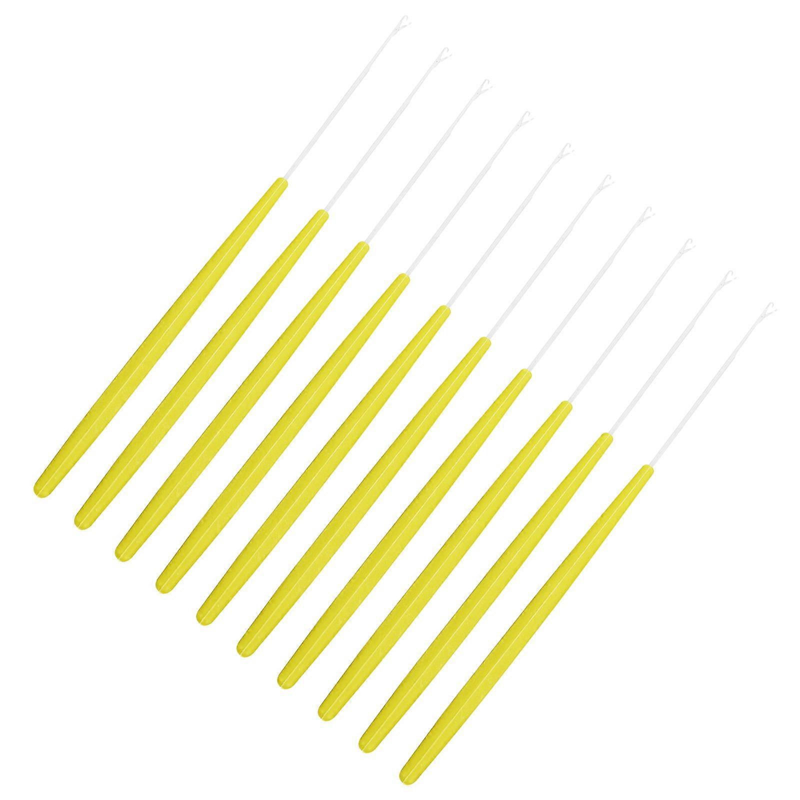 Crochet Needles Set For Beginner Crochet Hook Hair DIY Projects Plastic Handle 20Set