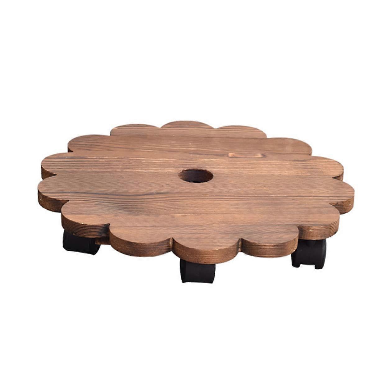1 Piece Adjustable Plant Roller with Movable Tray for Indoor and Outdoor Use, Practical