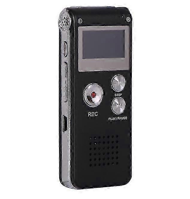 Digital audio recorder HD audio cassette MP3 player for conference interviews and lectures-8GB(Black)