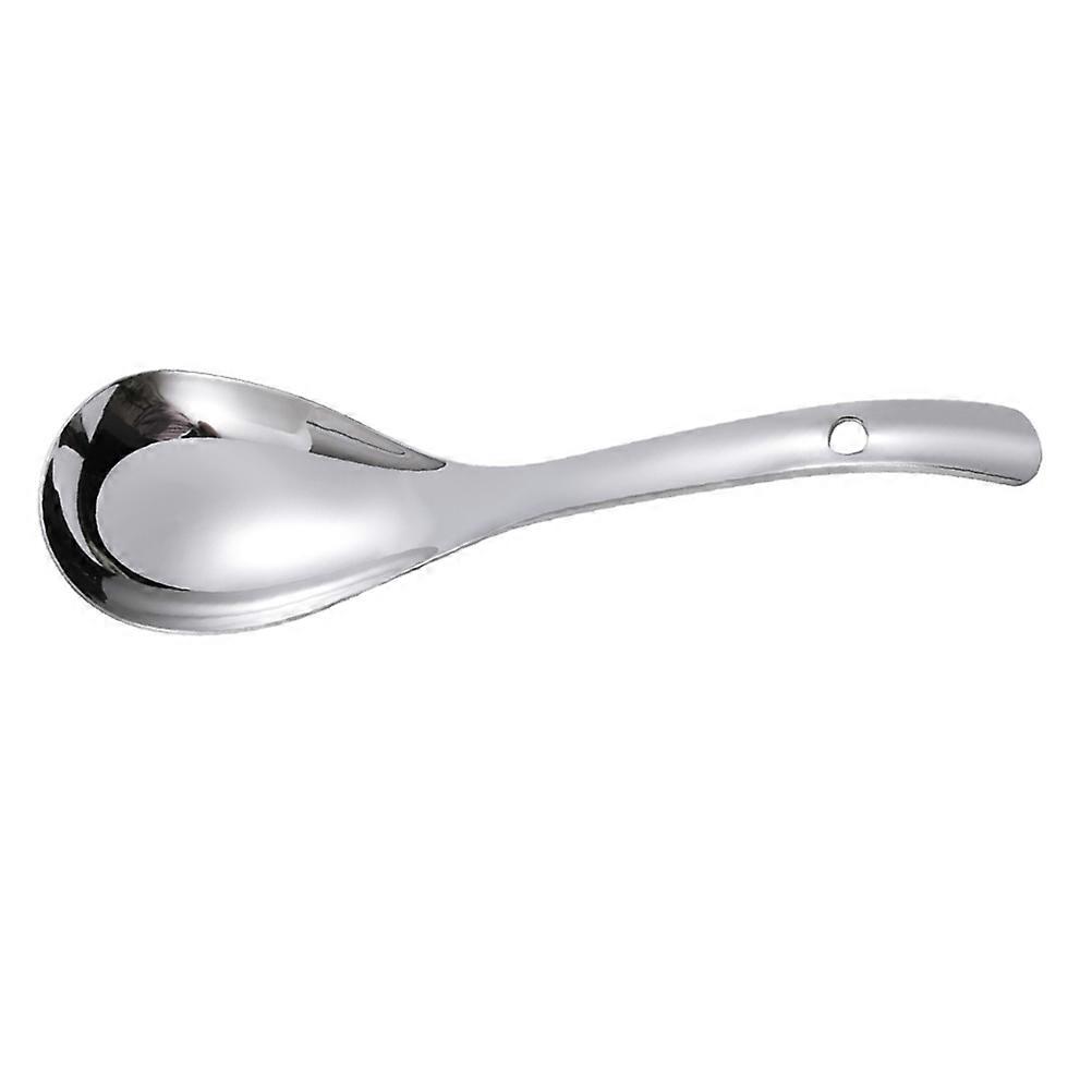 Stainless Steel Soup Spoons Simple Elegant Design Appetizer Serving Kitchen Tableware For Restaurants 1Pack