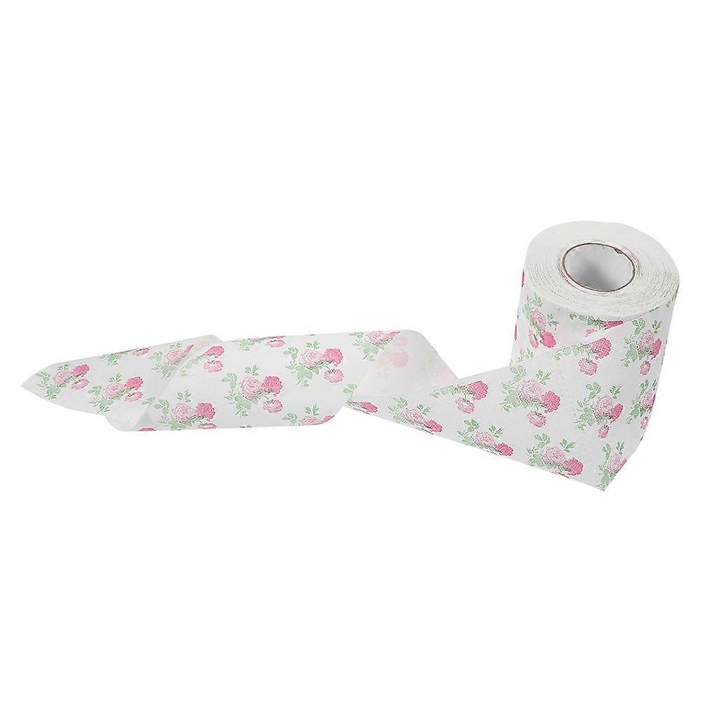 Floral Toilet Paper Rose Printed Toilet Tissue Decorative Roll for Home