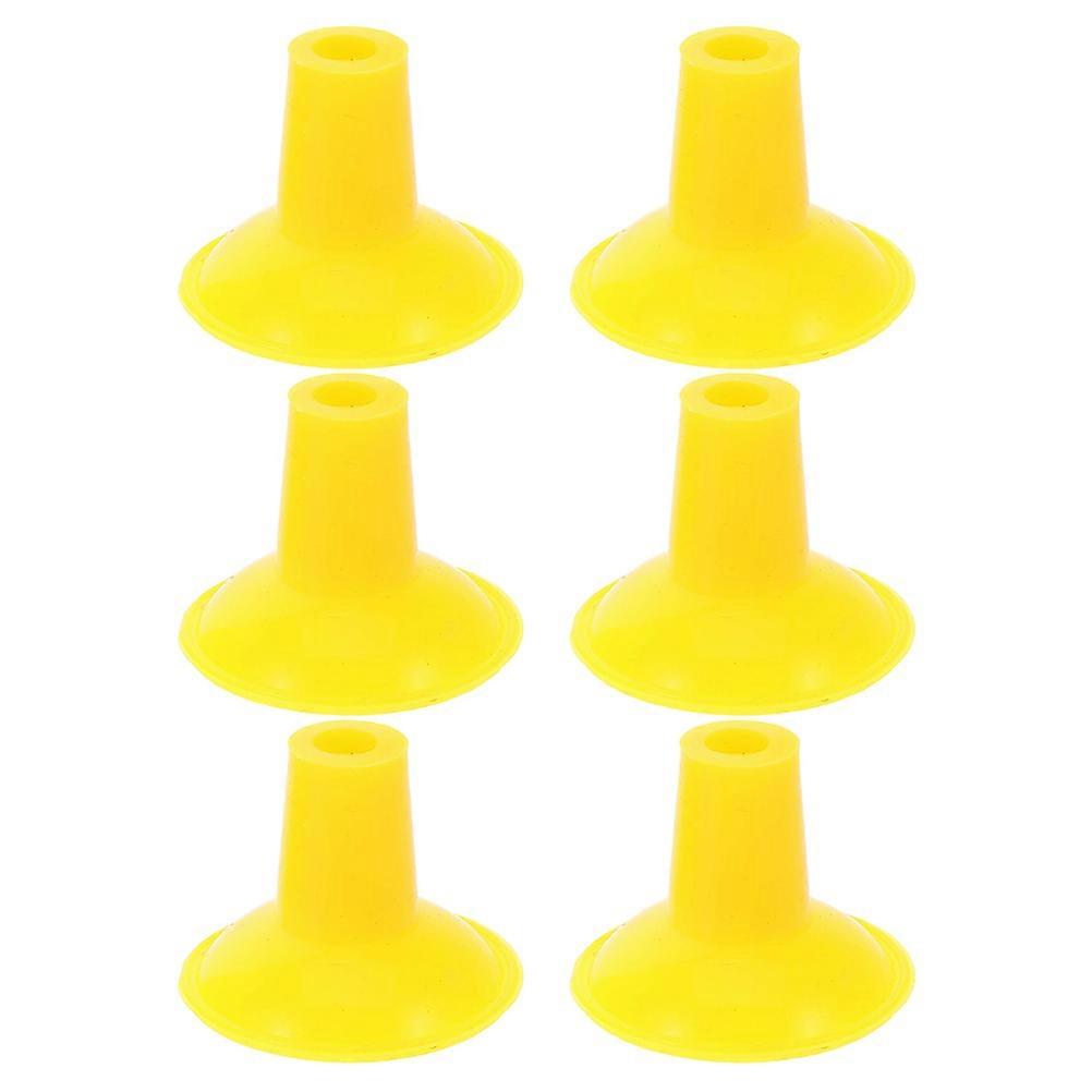 6pcs Valve Lapping Tool Set Durable Yellow Grinding Tools for Automotive Repair, Precision Engine Maintenance Kit for Efficient Car Engine Grinding