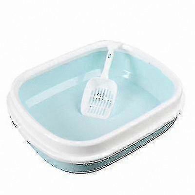 Semi-Enclosed Litter Box for Cats with Pet Supplies Functionality