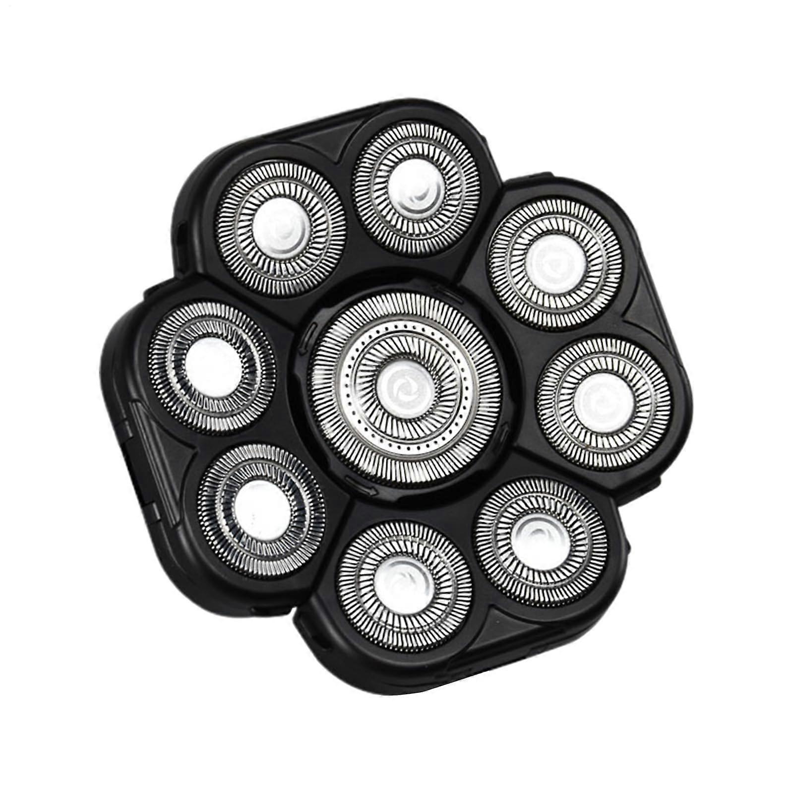 Replacement razor heads for men – 9head rotating blade attachment, doublering blades  Razor head set, electric shavers for grooming, Black