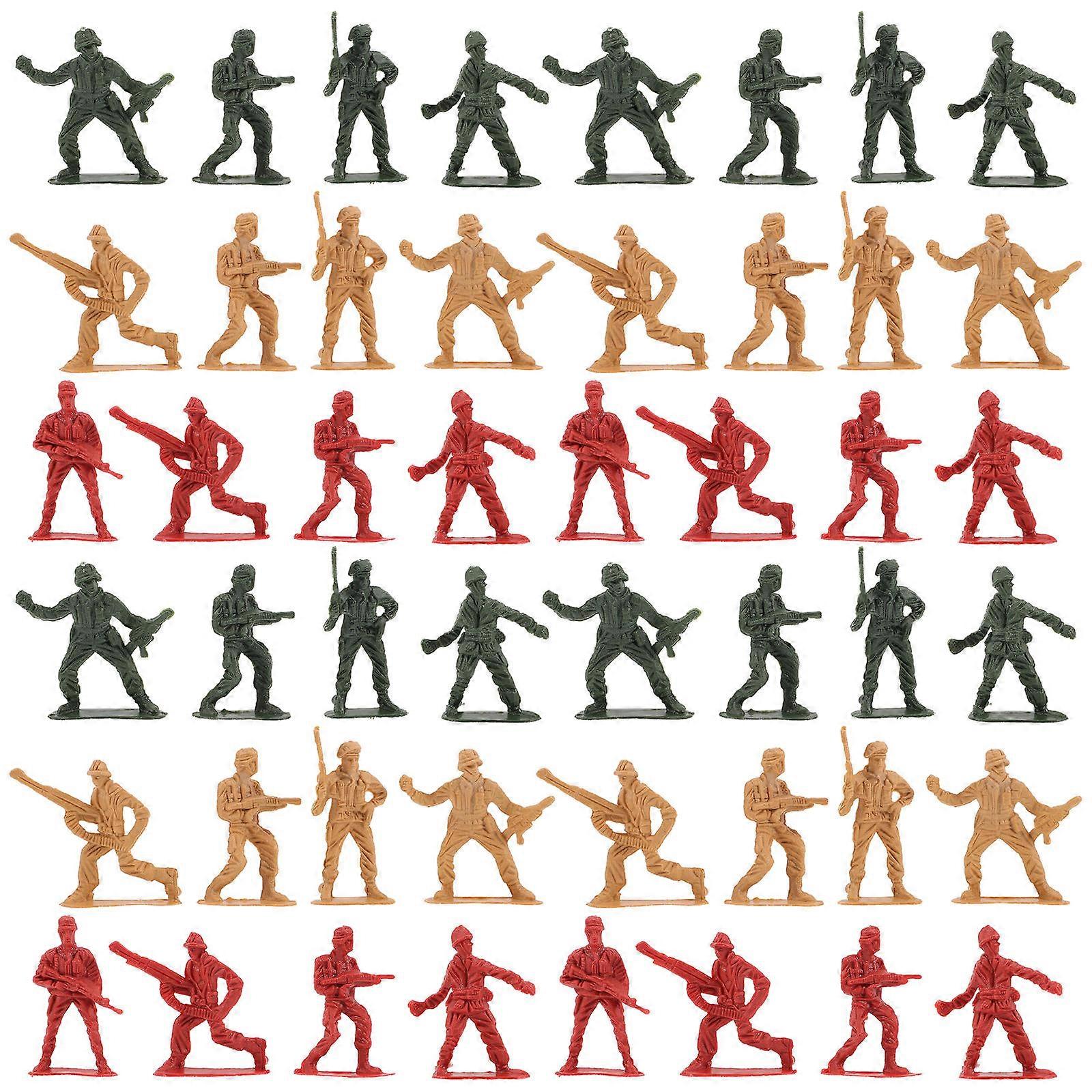 200pcs Army Men Figurines Soldier Models Realistic Miniature Soldiers for Imaginative Play Educational Room Decor Party Favors