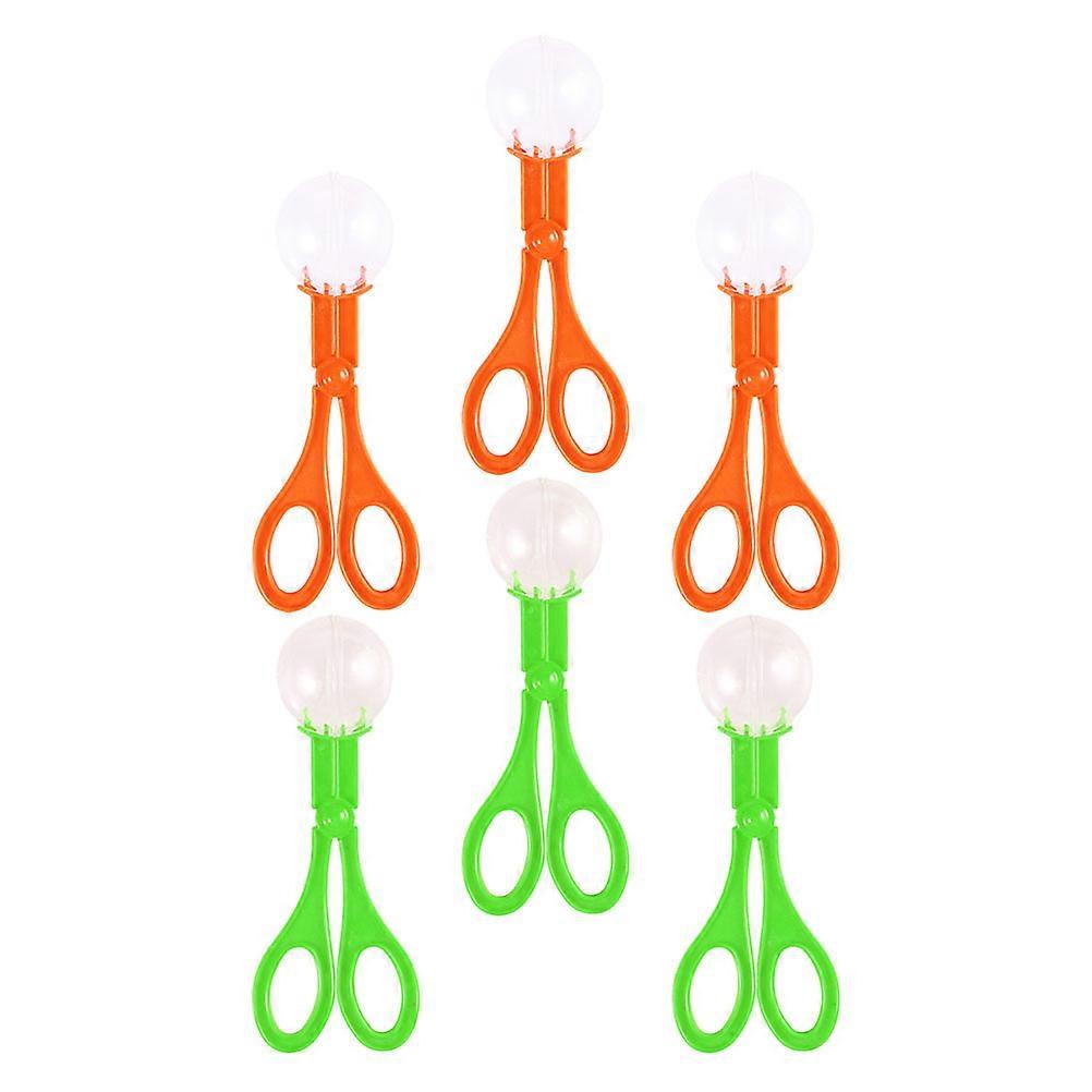 12Pcs Kids Handy Scissors Clips Plastic Collection Tools