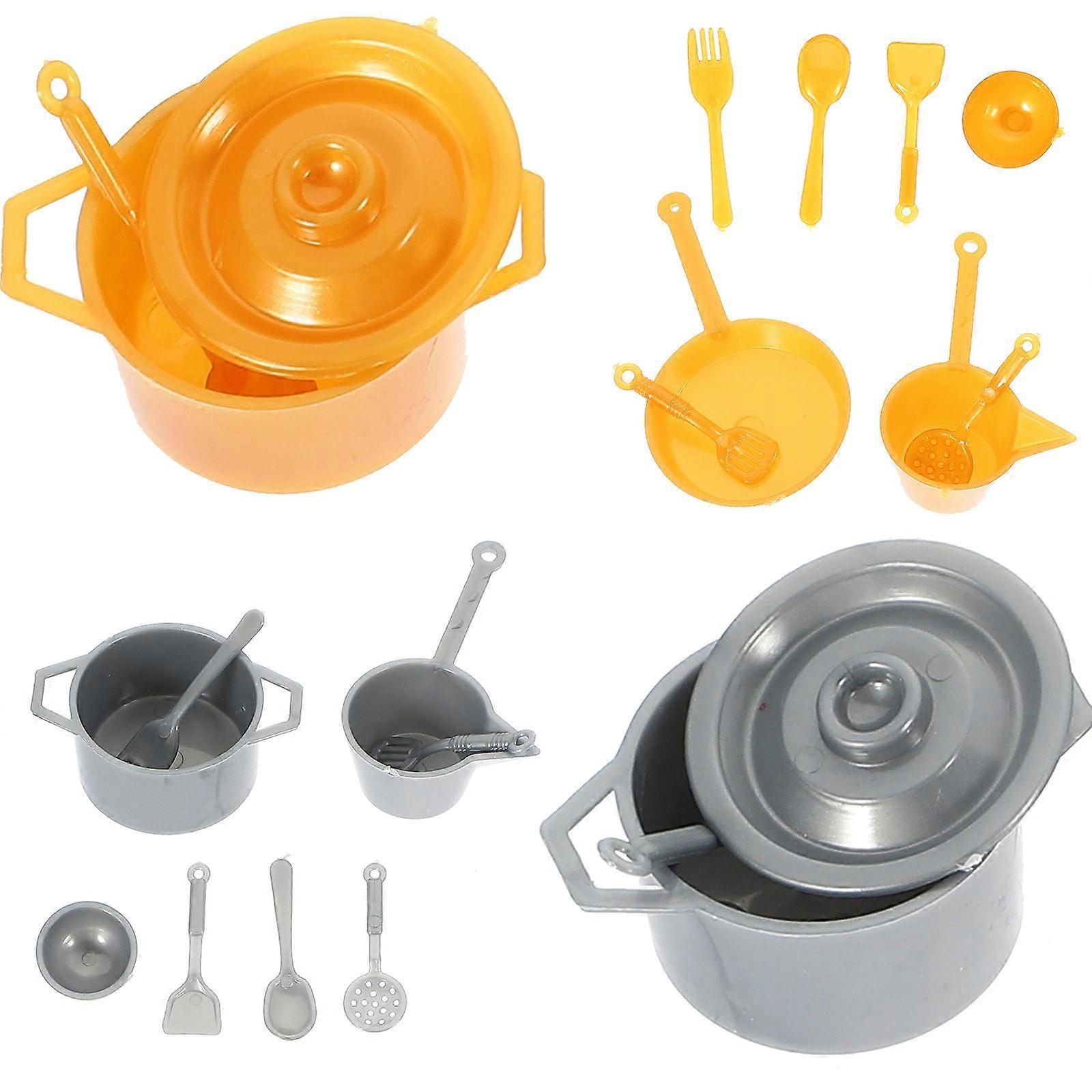 2 Sets Mini Tableware Decoration Realistic Miniature Dining Room Accessory Tableware