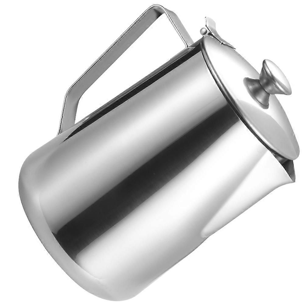 Stainless Steel Milk Frothing Pitcher with Narrow Spout for Espresso and Cappuccino Silver 16 oz