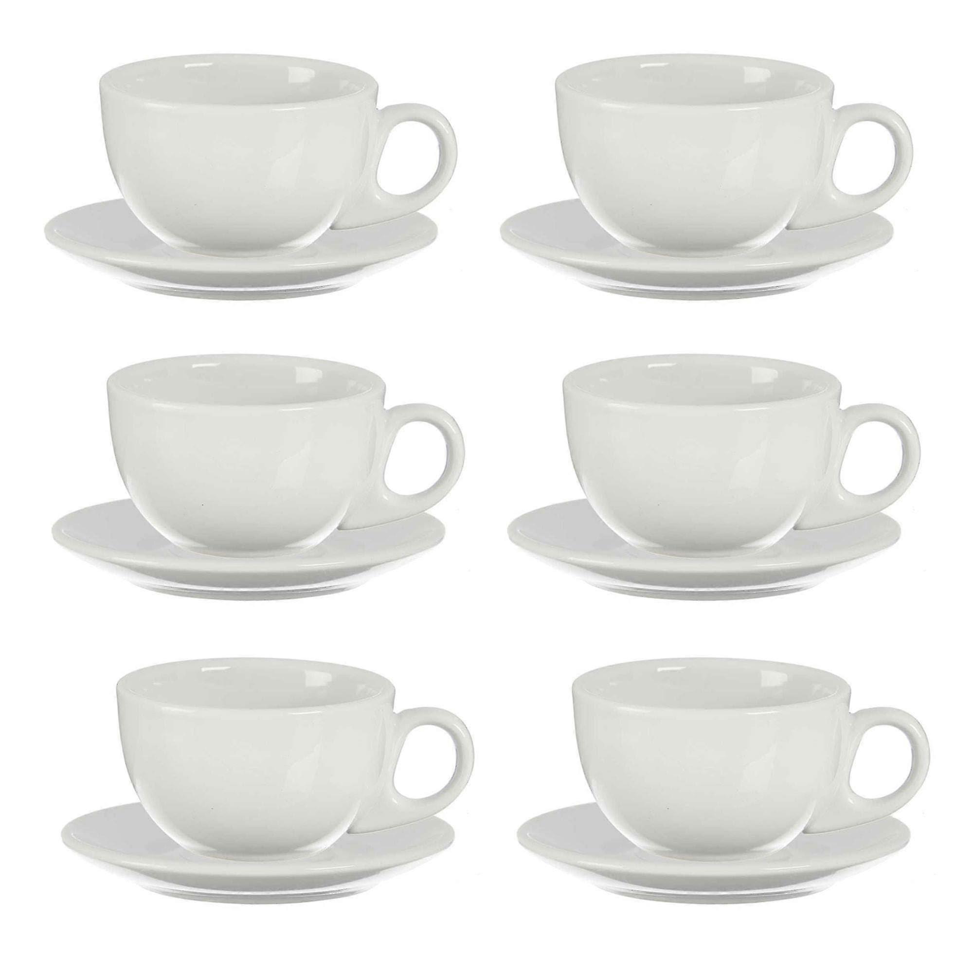 2025 6 cups white porcelain coffee cups
