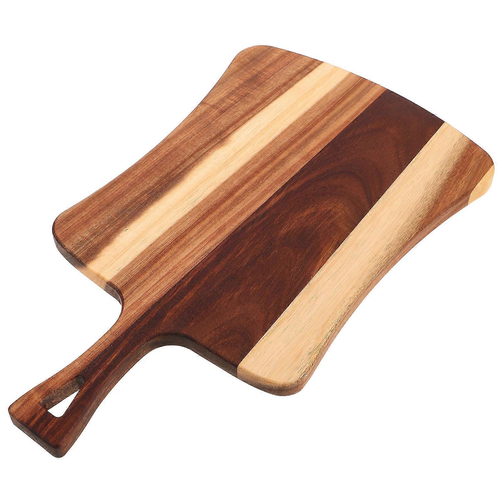 Kitchen Cutting Board Wooden Chopping Serving Food Preparation Rectangular Brown 35.90X21.90X1.50CM 1Pack