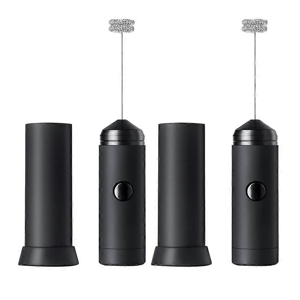 Electric Handheld Egg Mixer 1Set For Home Users Black Wire Ring Head Design Coffee Blending