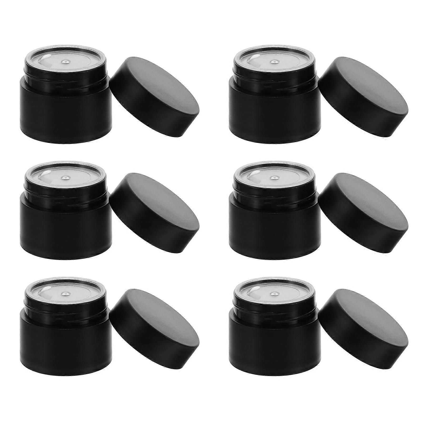 Black Plastic Cosmetics Containers for Storage Use Lightweight Leak Proof 20pcs Mini Boxes