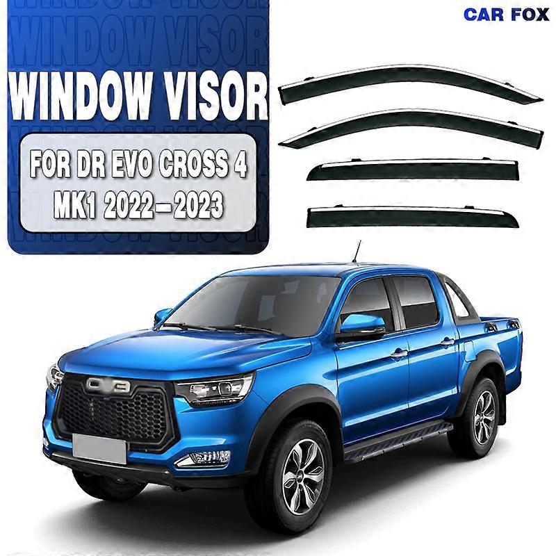 חל על עבור DR EVO Cross 4 2022+ מגן חלון לרכב מקלטי סוכך שמשה קדמית חלון צד גשם שמש צל אביזרי רכב