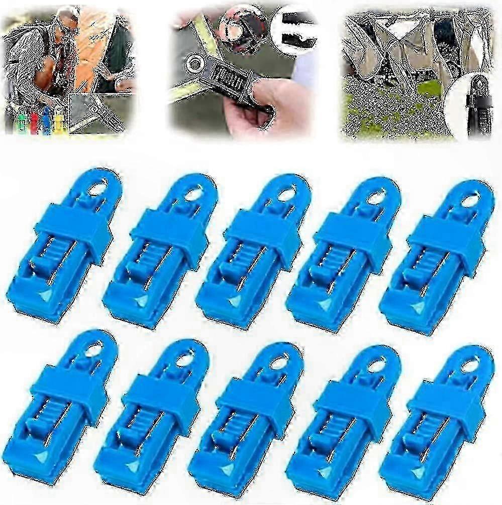 Durable Tarp Clips 20 Pack with Barbed Grip for Secure Tent and Tarpaulin Fastening