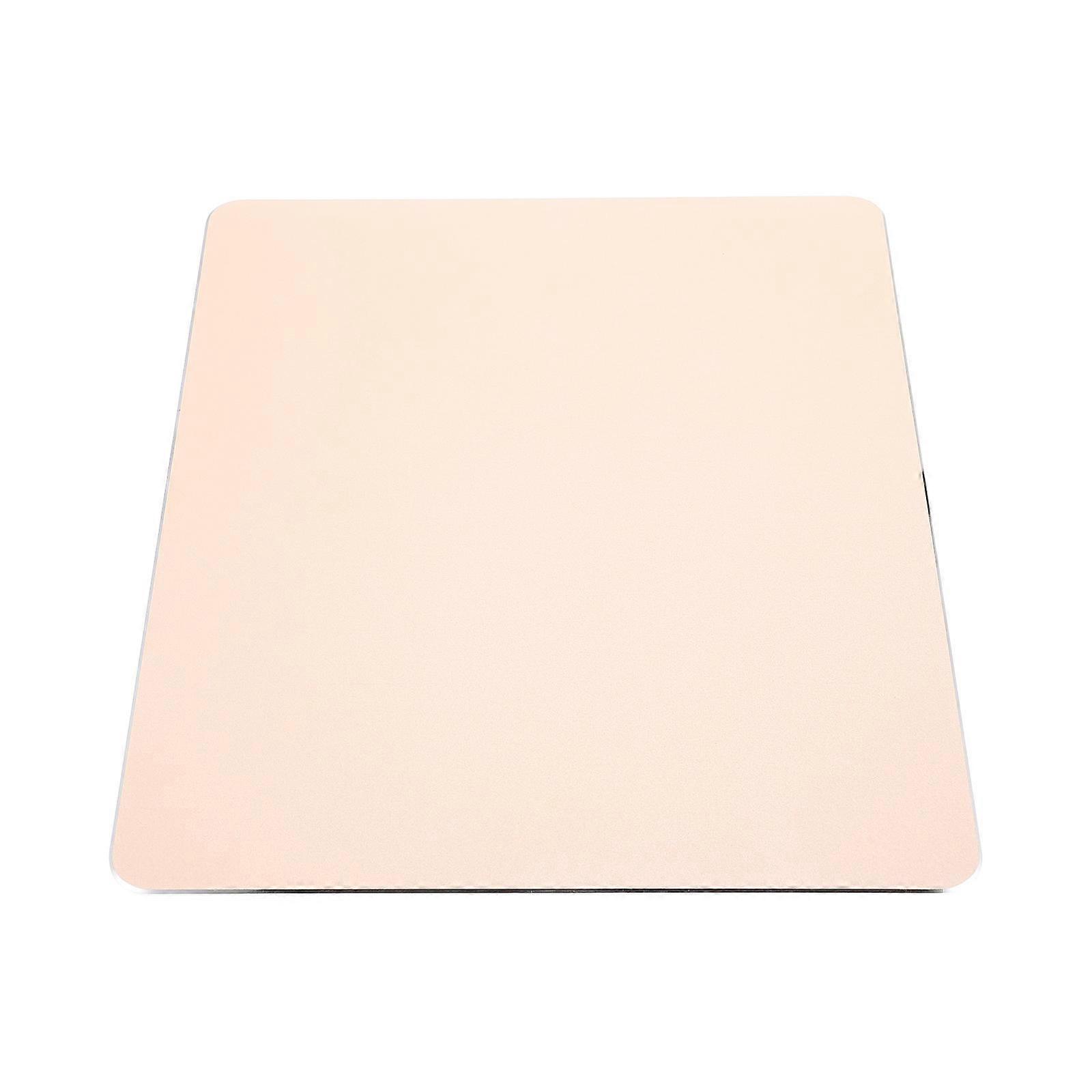 Gaming Mouse Pad Aluminum Alloy Square Mouse Mat Ergonomic Design Golden Color Improve Gaming Experience 1Set