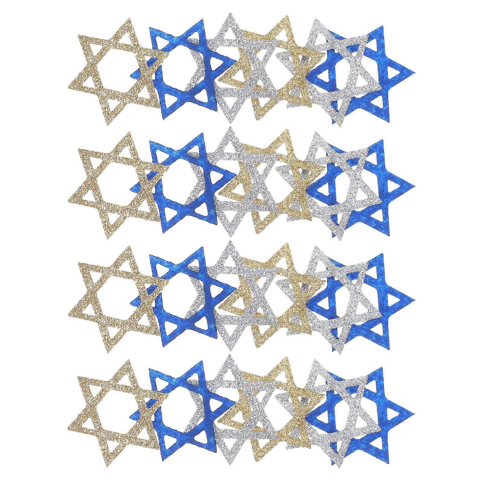 50Pcs Star Shape Table Scatter for Hanukkah Party Decoration Centerpiece