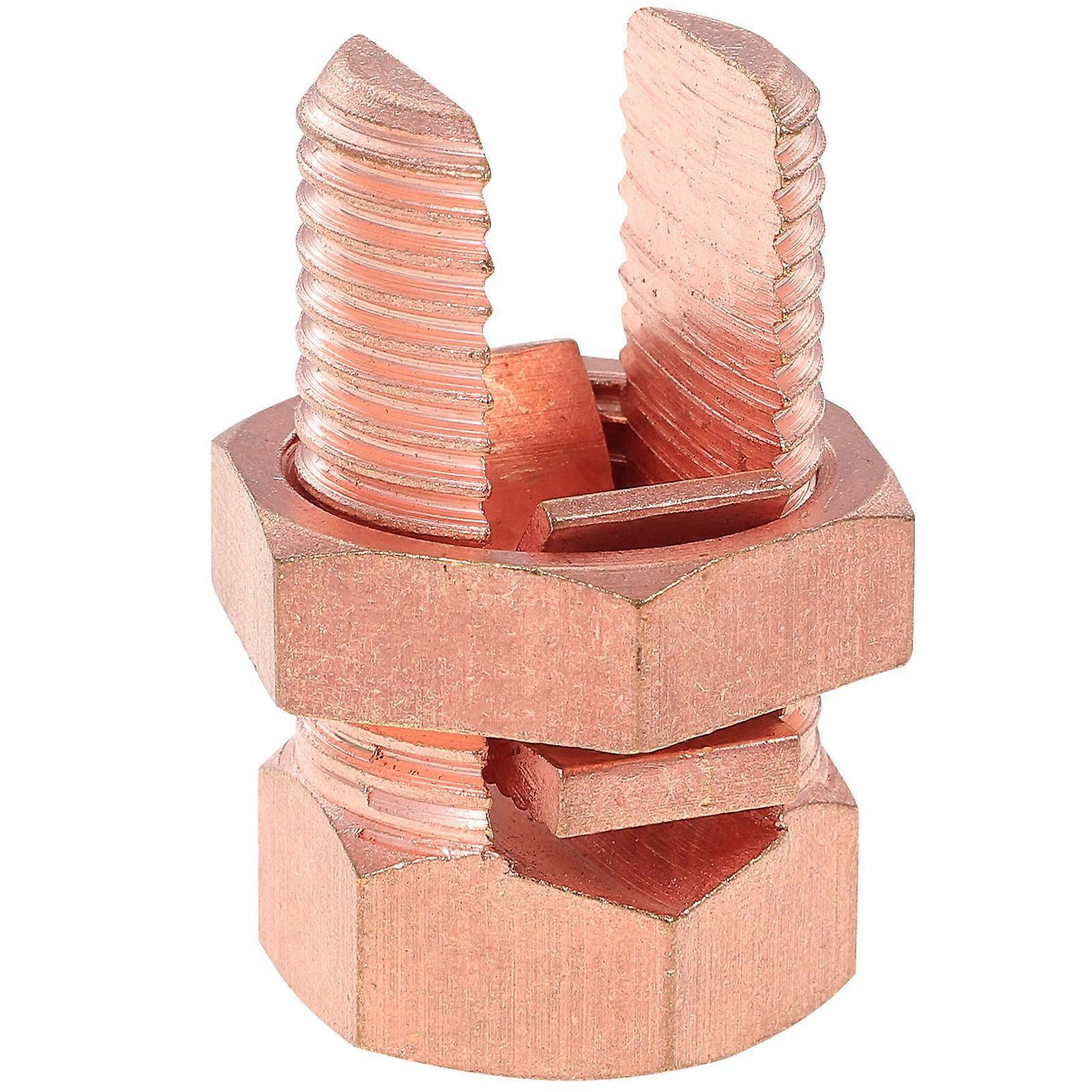 Wire Connection Clamp For Professionals In Grounding Applications 5X2.5X2.5CM Rose Gold Durable Copper 1Pcs