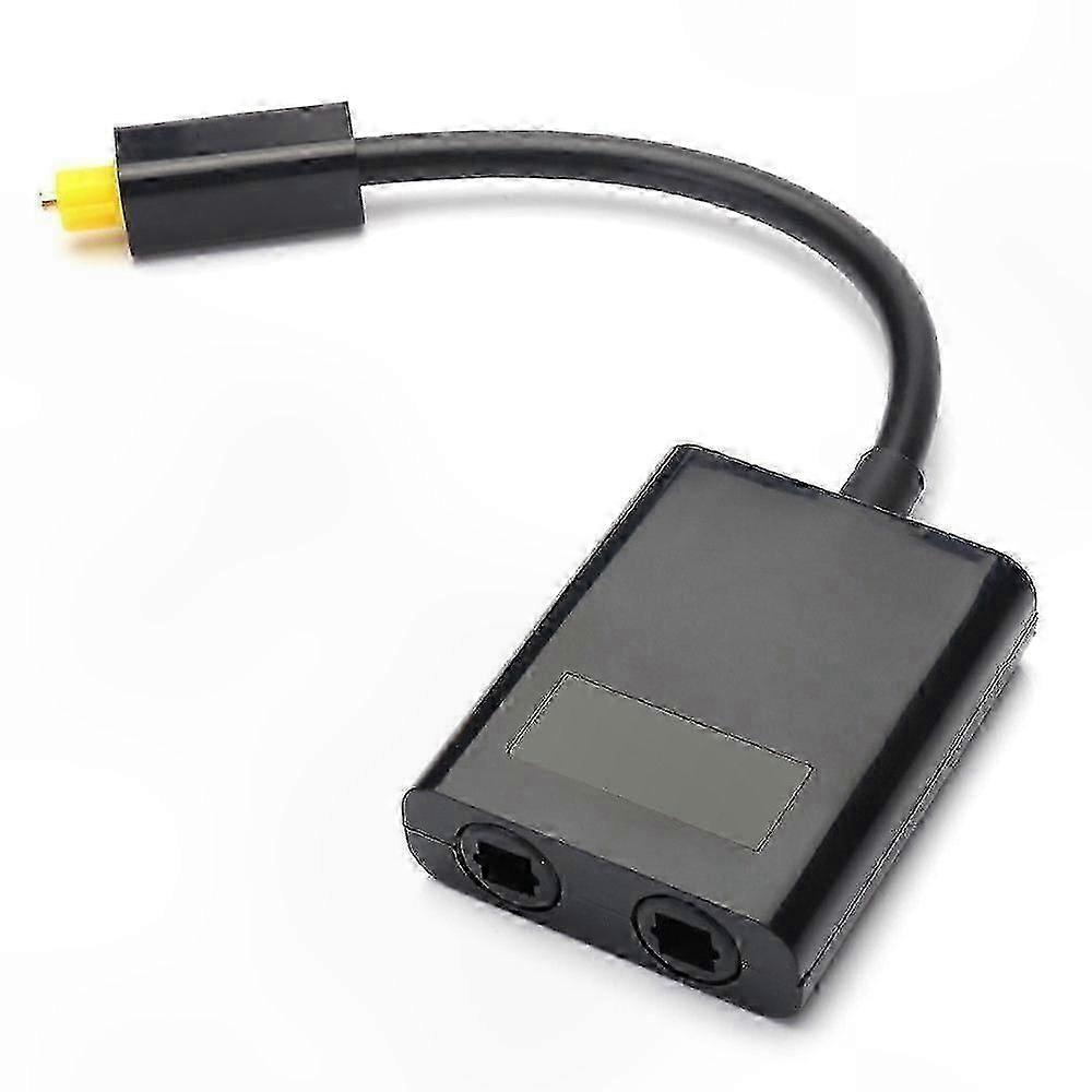 2-in-1 Digital Optical Audio Splitter Adapter for Fiber Cables