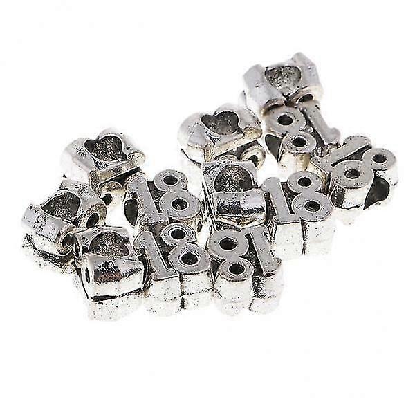 2x12pcs Alloy Loose Spacer Beads for DIY Jewelry Hand Making 18
