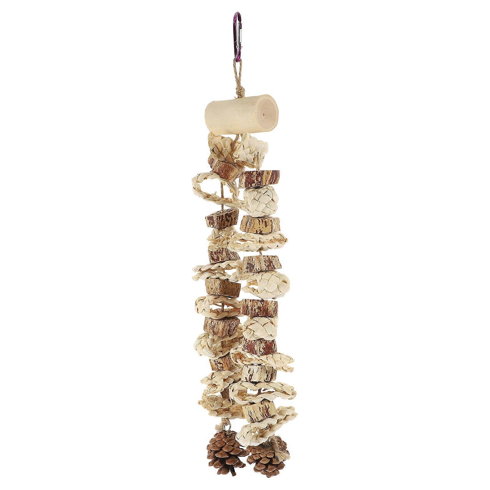 Bird Hanging Chew Toy For Pet Owners 43.00X13.00X5.50CM Assorted Color Cage Decoration 1 Set