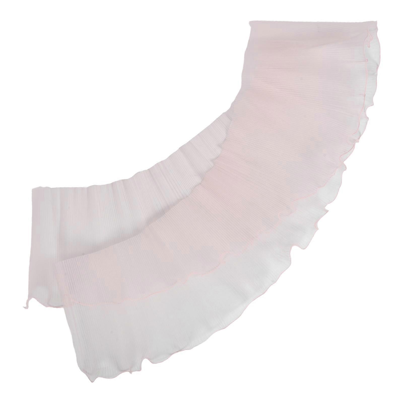 Wedding Wrapping Paper Floral Wrapping Pink Ruffled Mesh For Bouquets Romantic Occasions 500.00X27.00X0.10CM 1Pcs