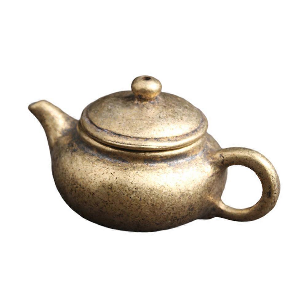 Retro Tea Kettle Desktop Accessory Festival Gift Vintage Style Ornament 1Pc