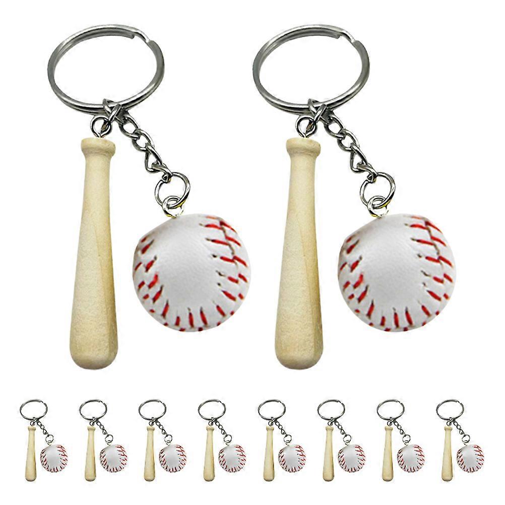 Baseball Keyring, Versatile Use as Bag Charm or Decoration, Compact Lightweight Design