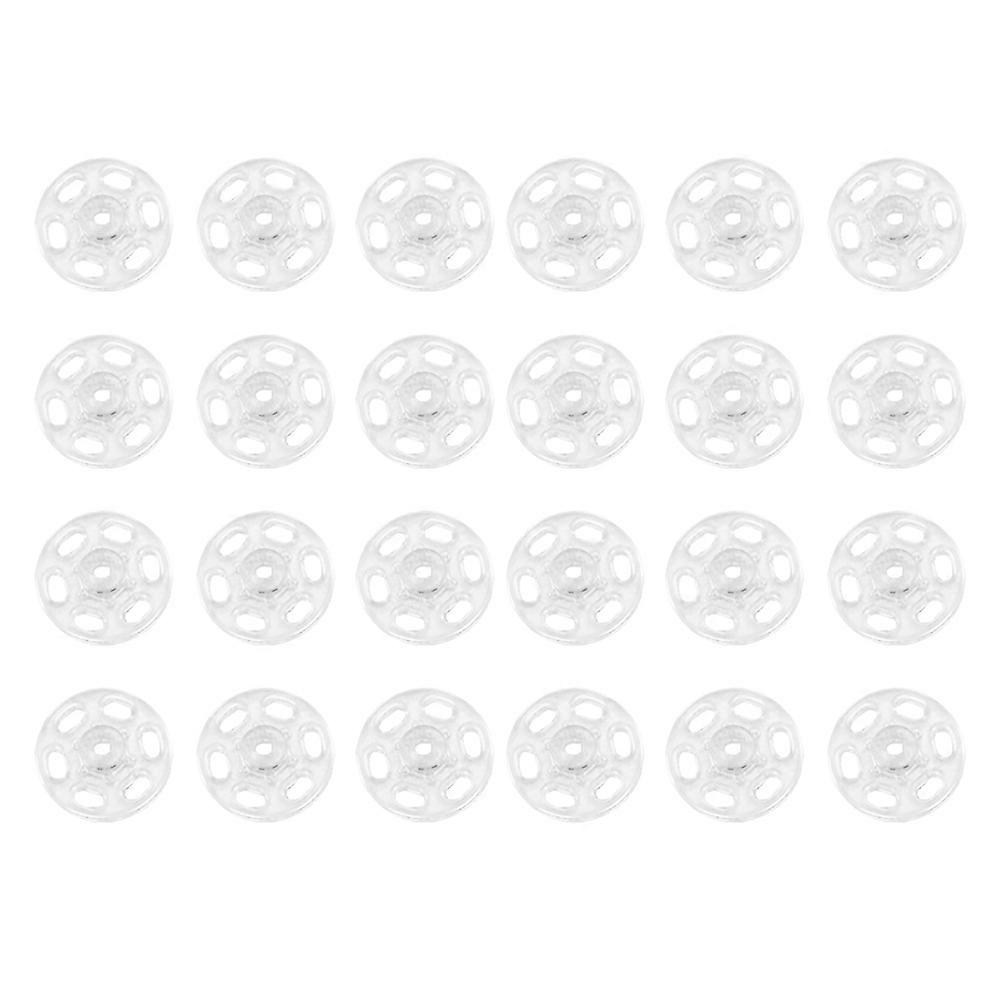 Transparent Snap Buttons for Clothes Craft Projects Made of Durable Plastic 1000 Pieces 15MM