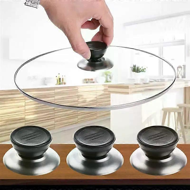 4Pcs/Set Universal Cookware Replacement Pan Lid Handle Pot Pan Lid Round Knob Handle Screw Handle for Kitchen Tools