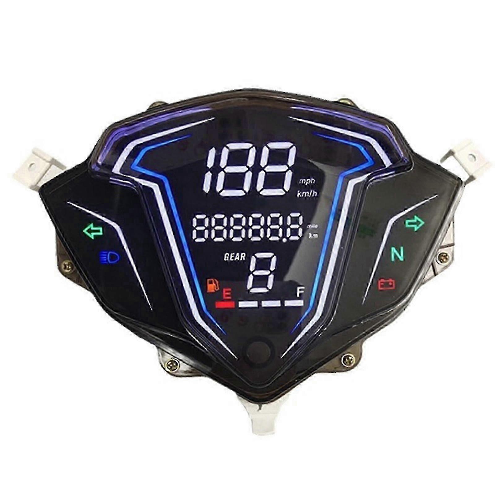 2025 Latest Model Motorcycle Dashboard Lcd Digital Gauge Instrument Cluster Speed Odometer  hk