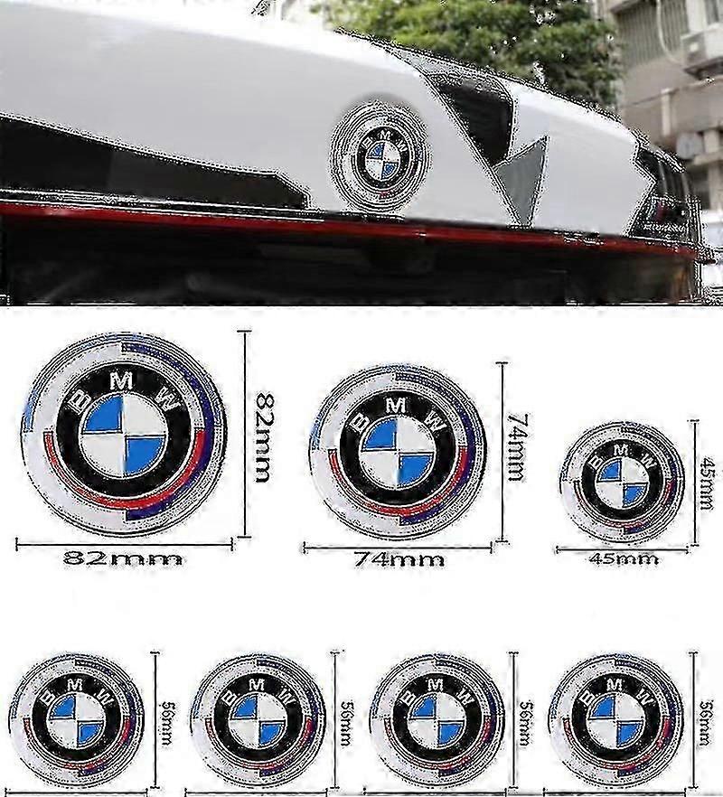 50th Anniversary 7 S For Bm-w 82mm Bonnet And Trunk And 56mm Hubcaps